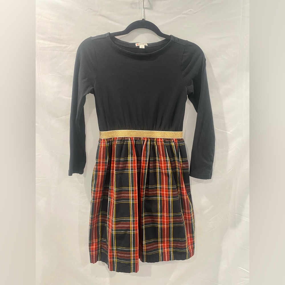 Crewcuts Black and Plaid Kids Dress